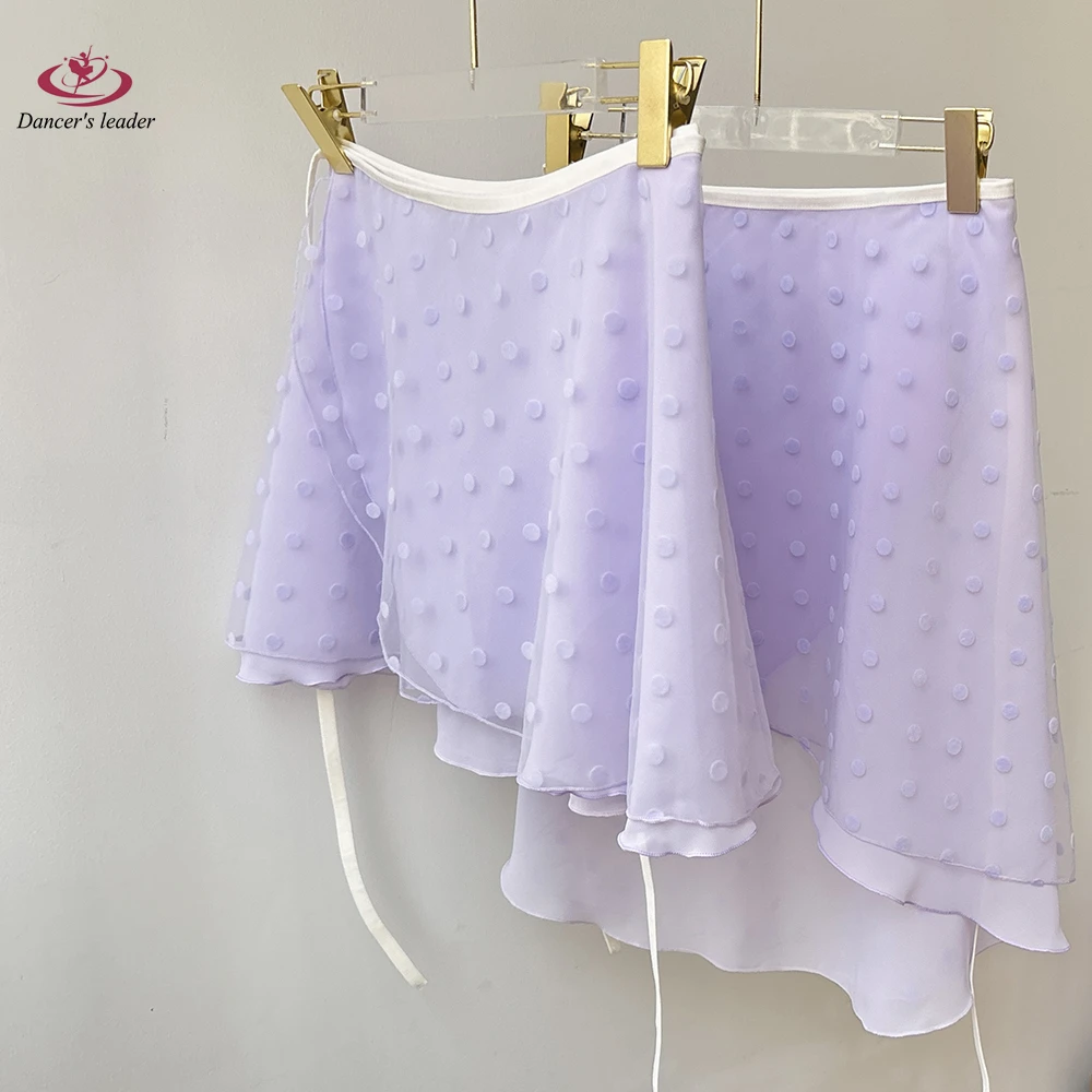 تنورة باليه قصيرة، تنورة رقص نسائية منقطة من القطيفة بطبقة مزدوجة، تنورة ممارسة الجمباز، تنورة غنائية للبالغين