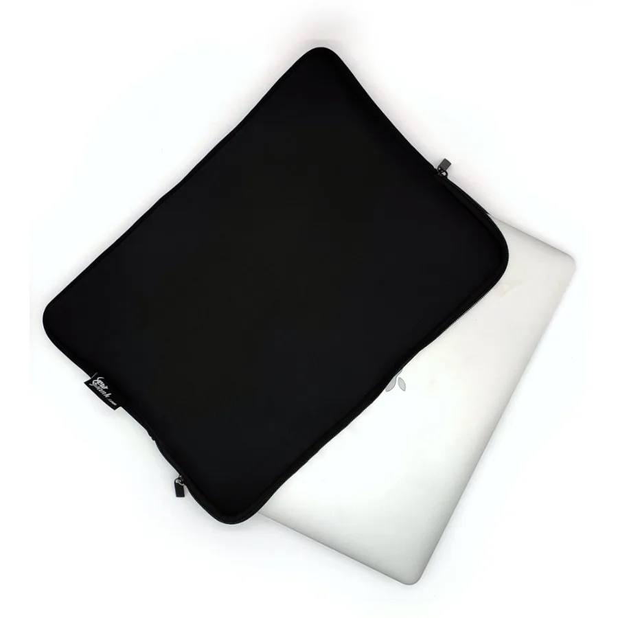 

13-15 Inch Solid Black Laptop Sleeve Case/Water-Resistant Neoprene Notebook Computer Pocket Tablet Briefcase Carrying Bag/Pouch