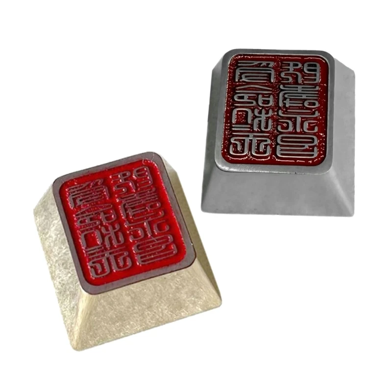 Altura original do keycap da liga zinco, keycap do revestimento do metal resistente a riscos para interruptores mecânicos