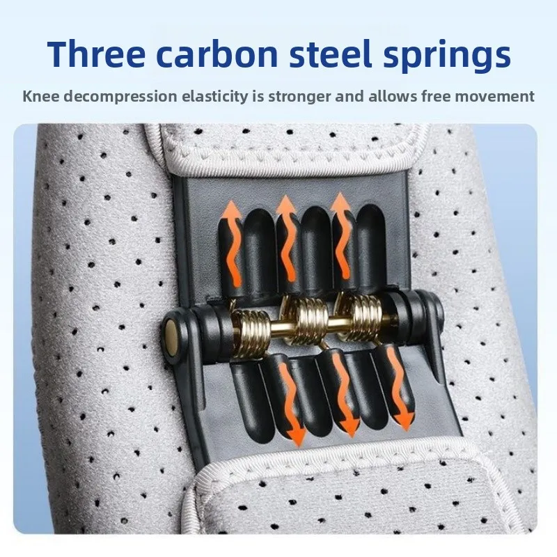 2PCS Knee Power Assist Exoskeleton  Portable Walking Aid  Patella Support for Hiking  Squat and Upstairs Movement