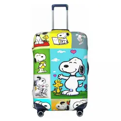 Custom Cartoon Snoopy Travel Luggage Cover Washable Suitcase Cover Protector Fit 18-32 Inch