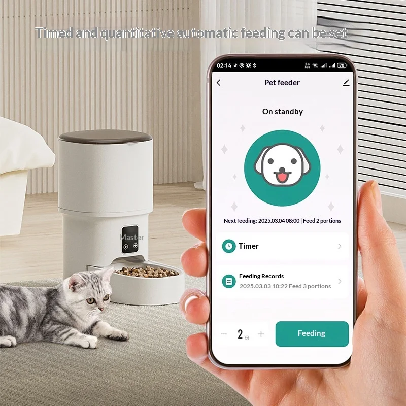 Comedero automático con WiFi y temporizador para perros y gatos - imagen 2