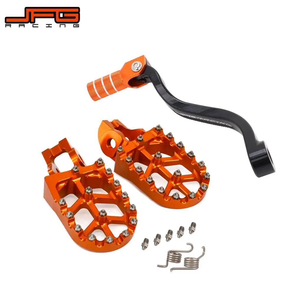 Motorcycle Gear Shift Foot Lever Footpegs Footrests Foot Pegs Pedals For KTM SX EXC EXCF SXF XCF 250 300 350 2016 2017-2022 