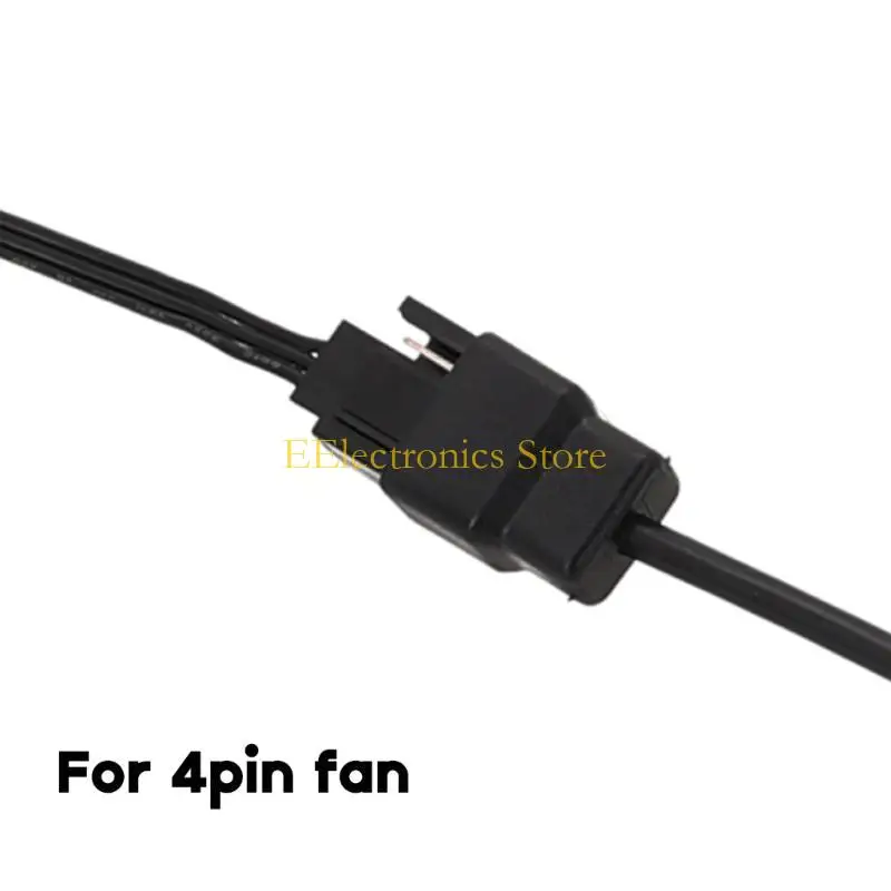 

B03C Laptop Fan Power Cord USB to 4-Pin 3-Pin Connector 5V USB Fan Power Supply Cord 22AWG 30cm 50cm 100cm