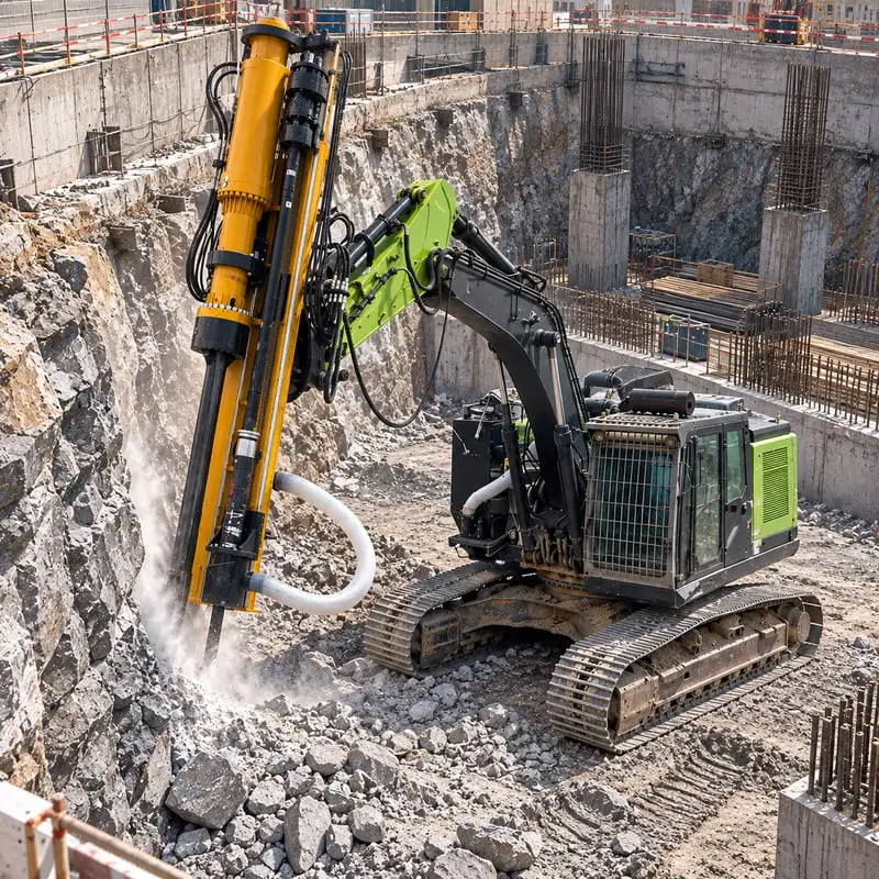 Mobile Integrated Drilling Machine for Open Pit Mining Customized Hydraulic Splitting Machine with Fast Drilling Performance