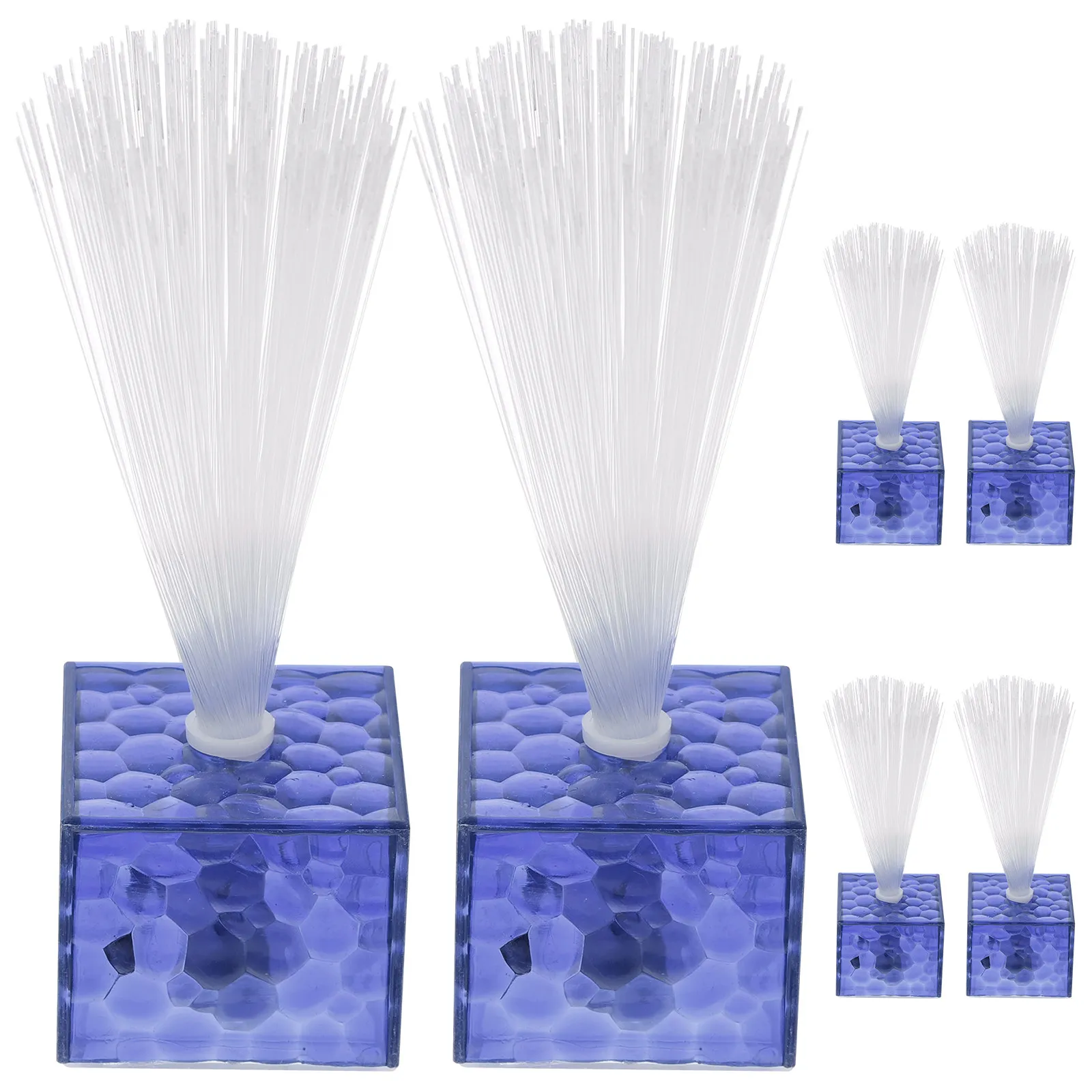 

6Pcs Fiber Optic Lights Decorative Centerpieces for Wedding Party Room Decoration Powered Glow Sticks