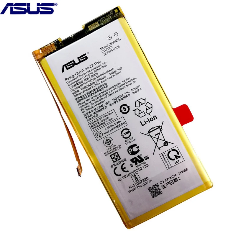 Bateria de substituição original c11p1901 c11p1903 6000mah para asus rog 2 rog phone 3 rog3 zs661ks zs660kl i001db baterias