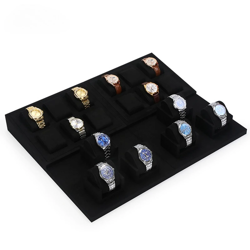 

Counter Watch Display Stand Luxury Wrist Watches Displays Holder Window Watch Showcases Rack Shooting Watches Showcase Props