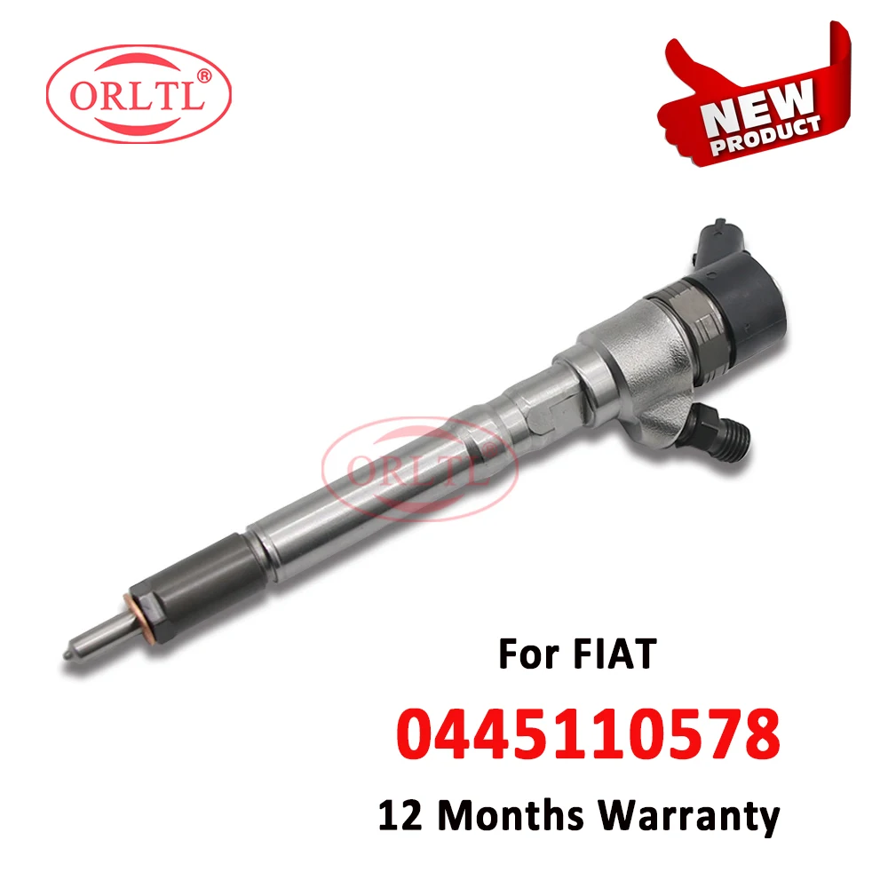 

ORLTL NEW 0 445 110 578 Diesel Injector 0445110578 Auto Fuel Injection 0445 110 578 for Bosch FIAT CAR