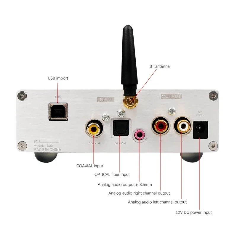 Brzhifi 2021 nova brisa su9 dual core es9038 dsd512 bluetooth 5.0 decodificador dac amplificador de fone de ouvido ldac suporte usb