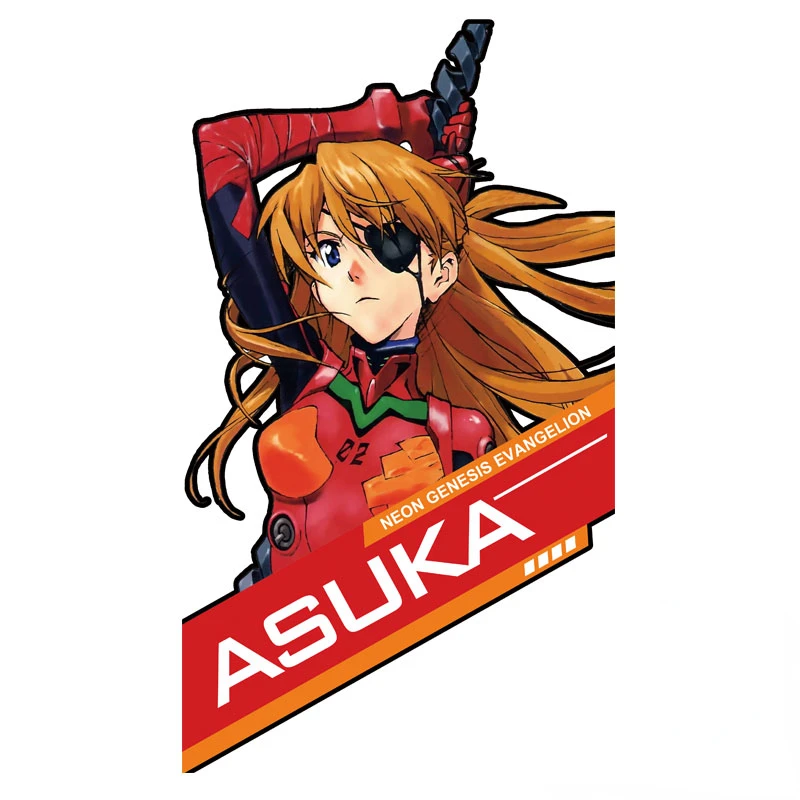 

Japanese Anime series EVA Asuka stickers ACG beautiful girl anime cartoon stickers anime peripheral computer car stickers