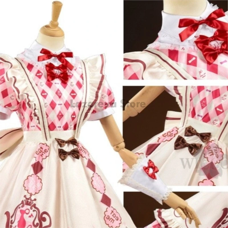 

disfraz Anime Game Lovelive Cosplay Nico Yazawa Maid New Outfit Kawaii Dress Bow Sweet fille コスプレ