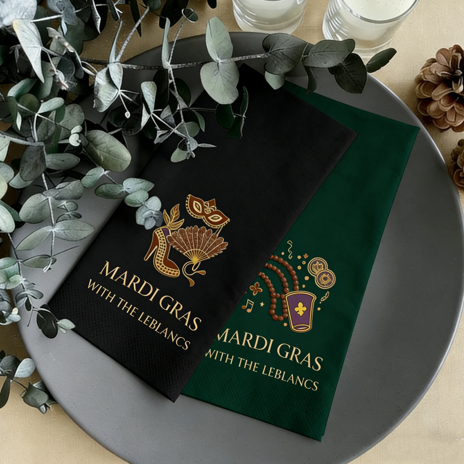 

Салфетки Sheepsew из мягкого материала, имитирующего лен, 100 шт., с золотым тиснением, одноразовые, персонализированные для свадебных банкетов