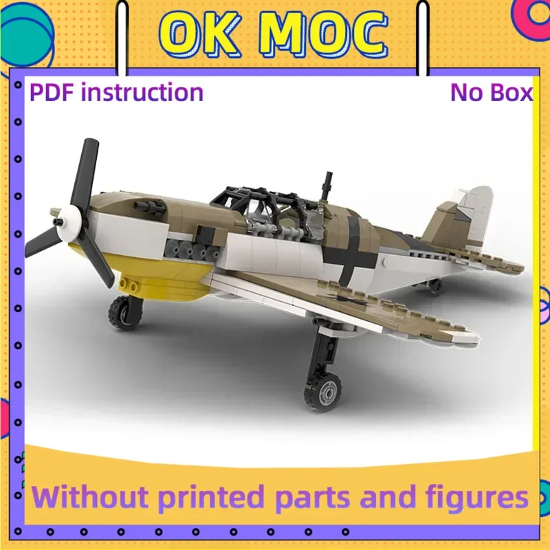 

Moc Building Bricks Aircraft Model The Messerschmitt Bf 109 F4 Technology Modular Blocks Gifts Toys For Children DIY Assembly