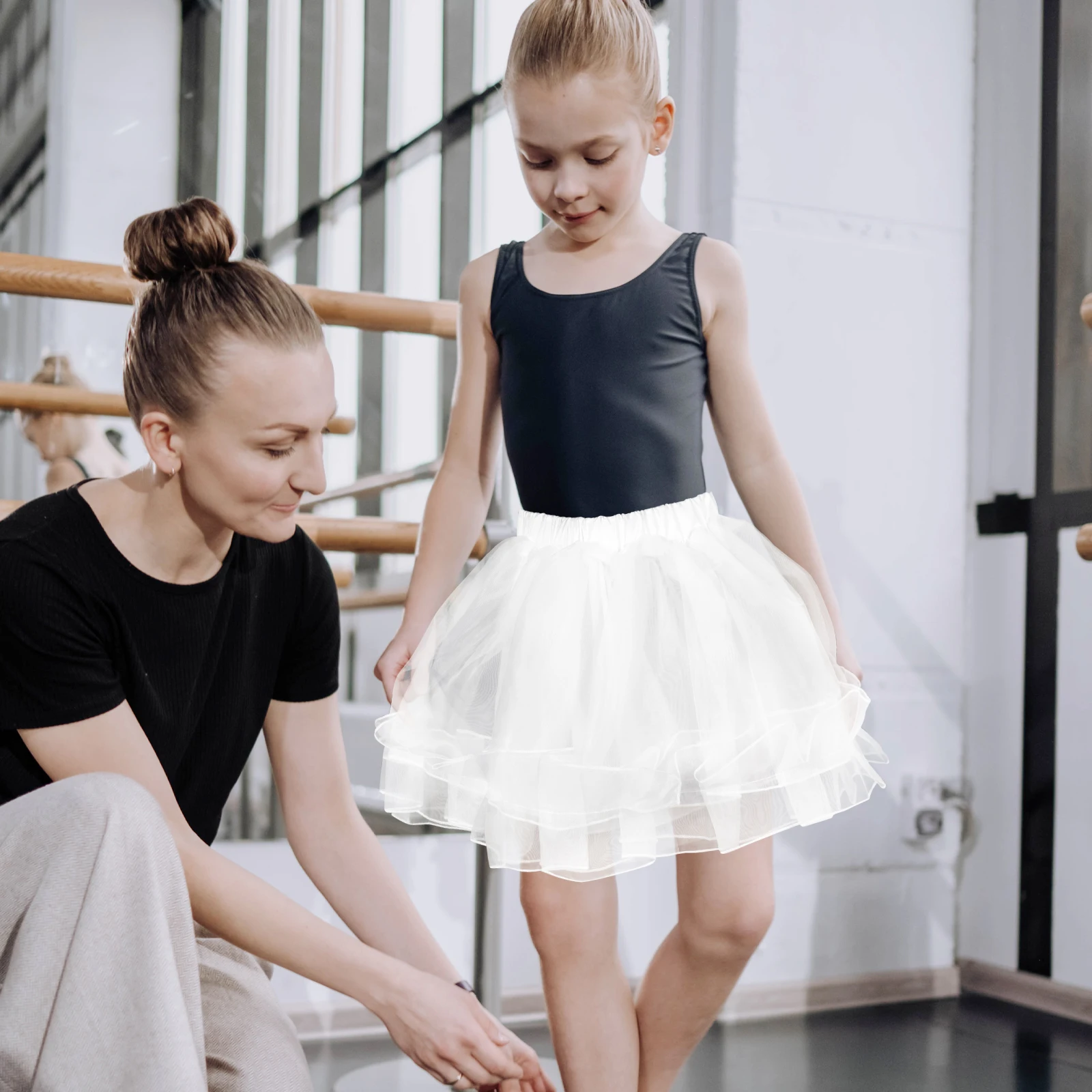 

Girls Petticoat Children Tutu Skirt Kids Pannier Underskirt Elastic Waist Wedding Lolita Dresses Accessories Polyester