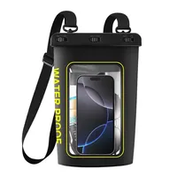 HAISSKY 1.8L Waterproof Swimming Bags For iPhone 16 Pro Max 15 Plus 16E Outdoor Swimming Rafting Boating Beach Crossbody Pouch