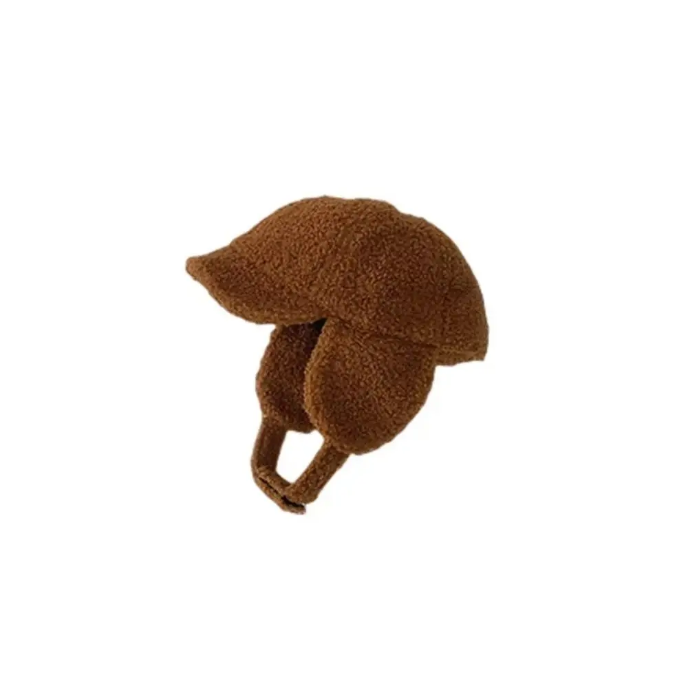الموضة الكورية نمط الأطفال قبعة بيسبول حماية الأذن امبسوول الأطفال القبعات الدافئة يندبروف الدفء الطفل قبعة الشتاء