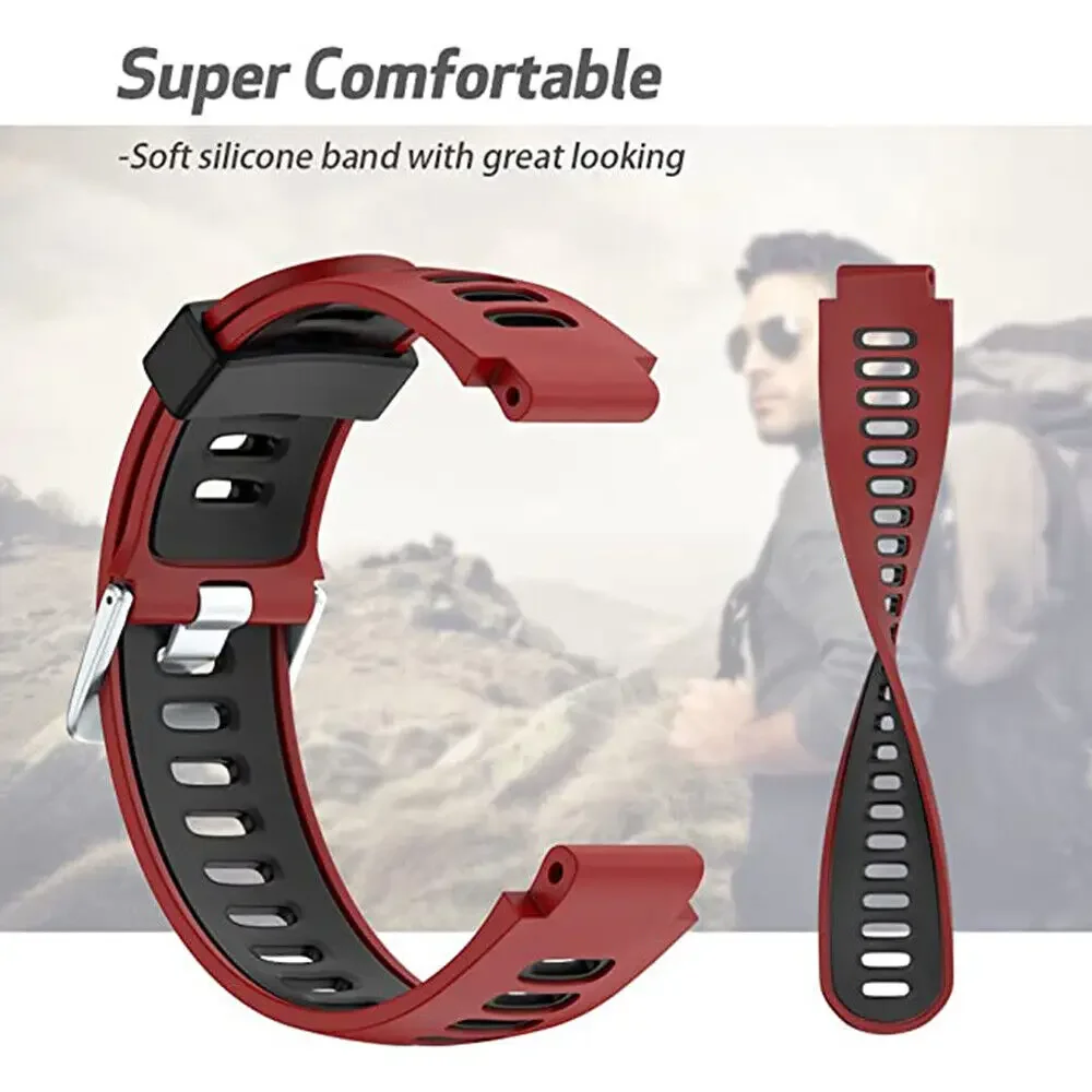 Correa de goma para reloj inteligente Garmin Forerunner 735XT, 735, 220, 230, 235, 620, 630, reemplazo de pulsera deportiva, Approach S20, S5, S6