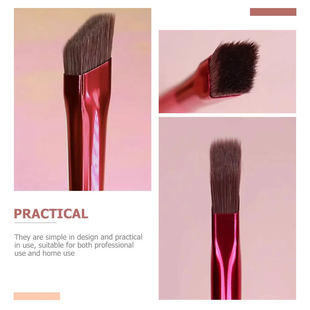 

2pcs Angled Eyebrow Brush For Makeup Tool Blending Eye Shadow Brow Professional Makeup Set Dual-Ended Portable Durable