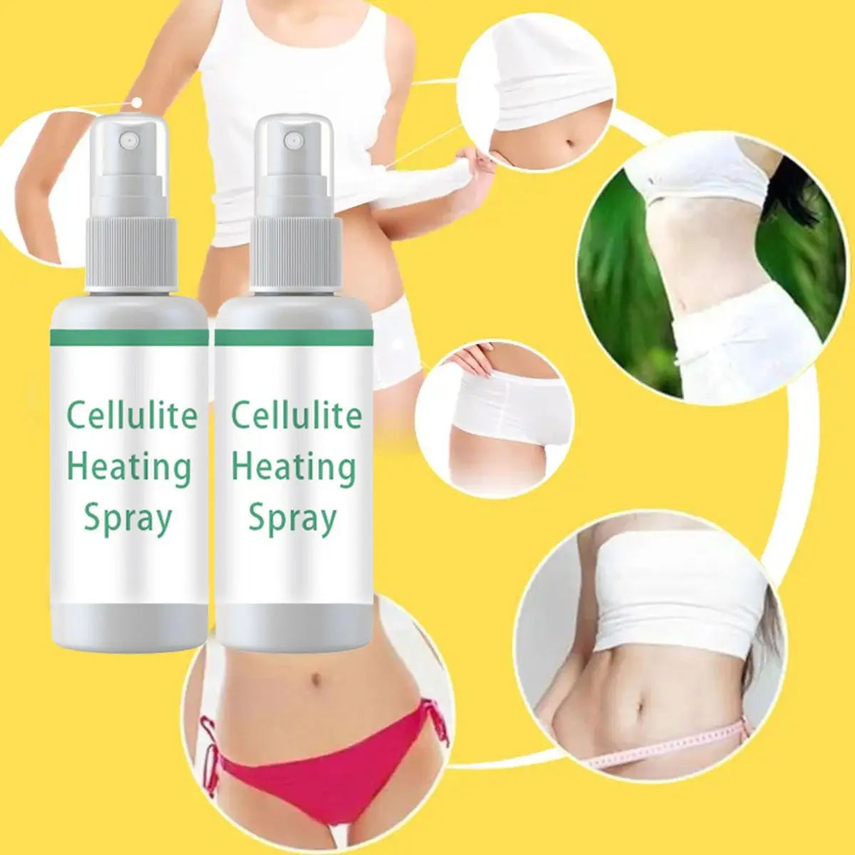 West&Month body sculpting spray shaping and firming belly and thigh slimming oil massage heating essence spray