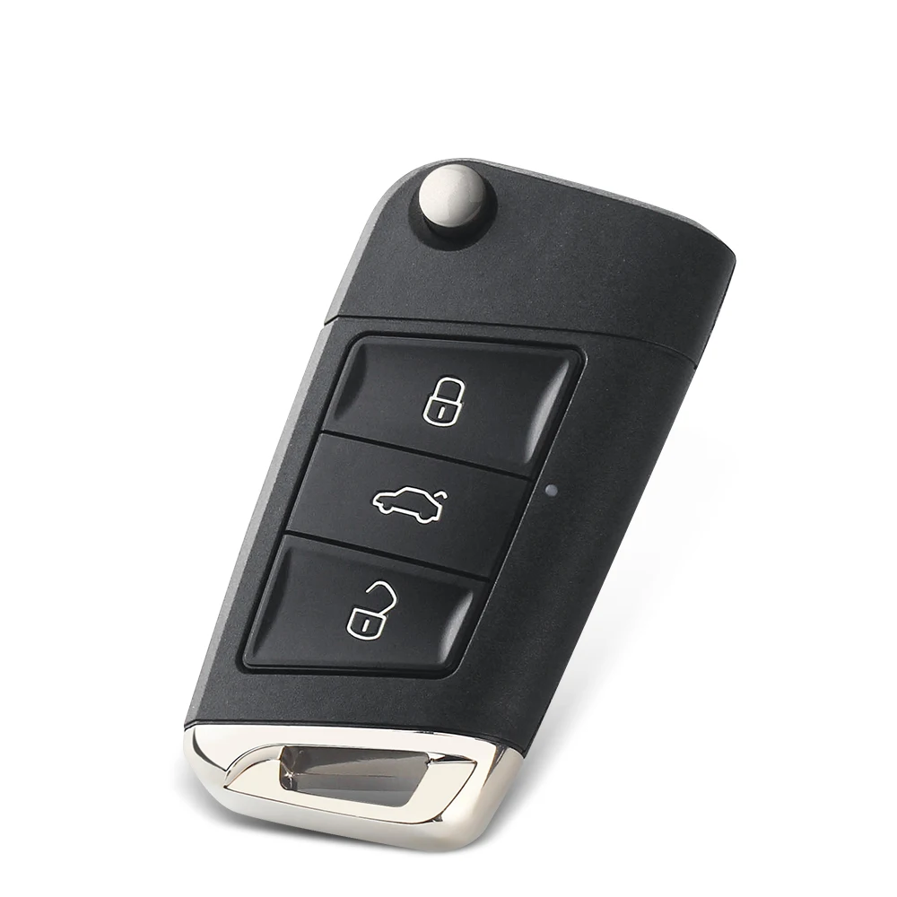 KEYYOU For Volkswagen For VW Golf 4 5 6 7 Jetta Passat CC Tiguan Polo Beetle Skoda Flip Remote Key Shell Fob 3 Buttons Car Key