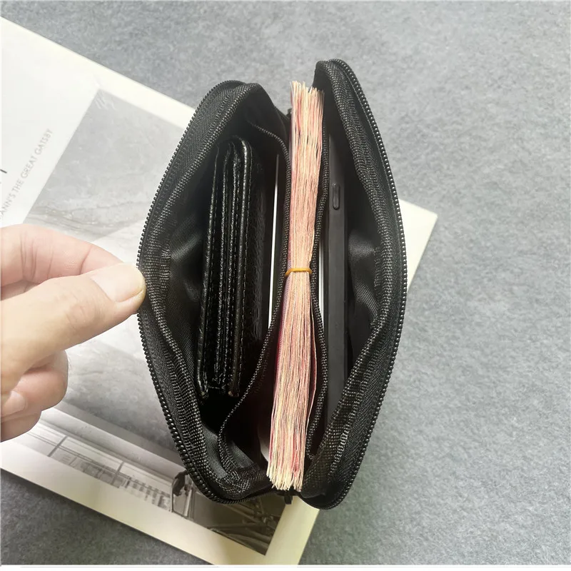 Original Large Capacity Men\'s Clutch Bag Lightweight Cloth Storage Wallet Simple Casual Mobile Phone Money Bag Trendy Brand