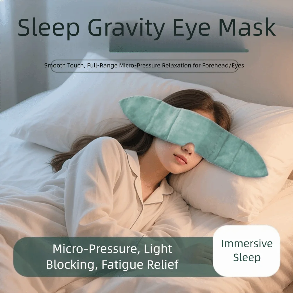 

Gift Gentle Pressure Weighted Eye Mask Washable Sleep Aid Blackout Eye Mask Soft Light Blocking Sleeping Mask Meditation