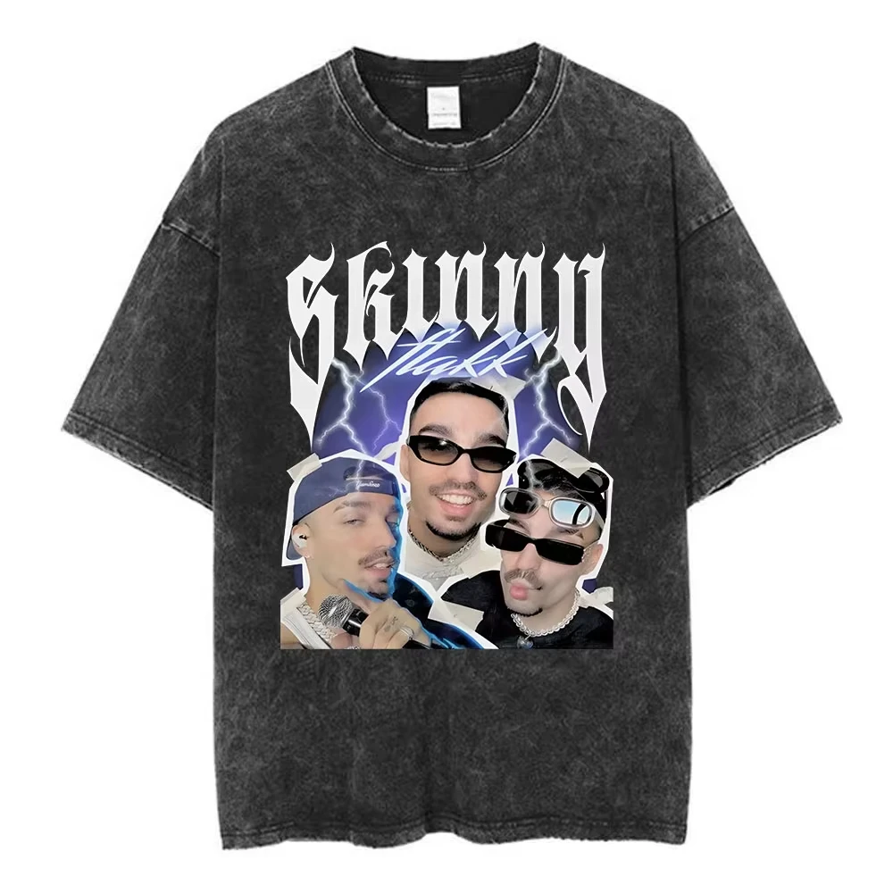 

Washed Vintage Rels B A New Star World Tour 2025 T-shirts Men Casual Cotton Retro Short Sleeve Hip Hop Rapper T Shirts Unisex