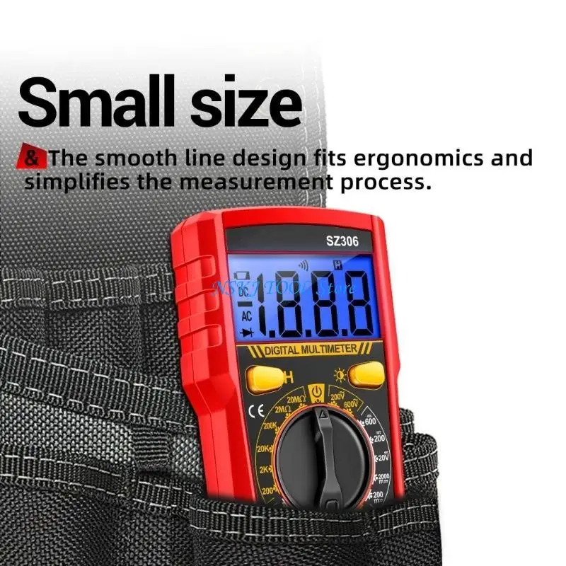 

L8RC Digital Multimeter Voltages Tester Adjustable Stand Auto Power Off High Accuracy