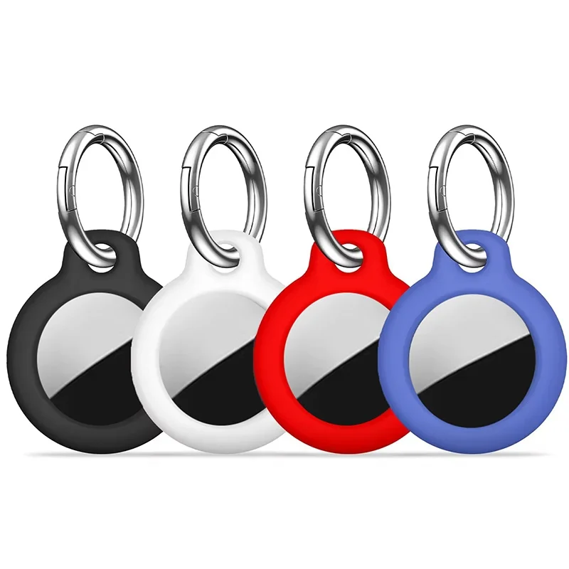 

TPU Case For Apple Airtag Protective Sleeve With Keychain Anti-scratch Case Waterproof Cover For Pets Luggage Keys Accessorise
