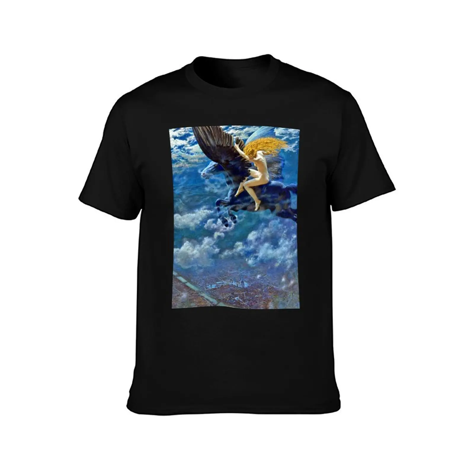 A Witch - Edward Robert Hughes T-Shirt, Summer Casual Cotton Tee, Oversized Streetwear Tops, Vintage Graphic Print, 100% Cotton