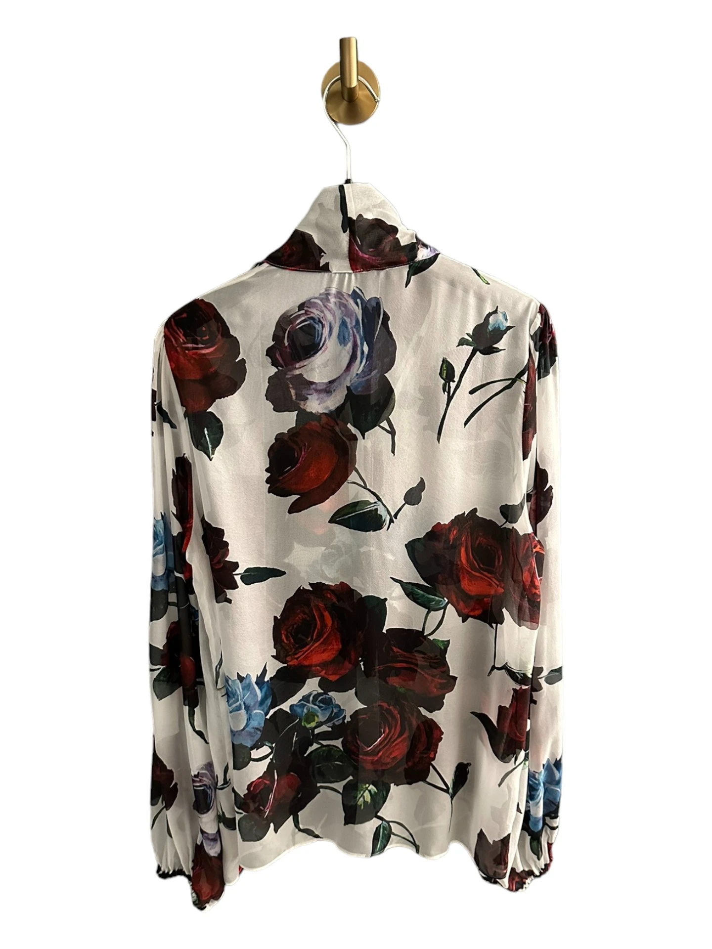 2024 Fashion Women Spring Summer Silk Fabric Printed Flower Shirt Skirt Set Sicilian High Quality Luxury Brand Designer