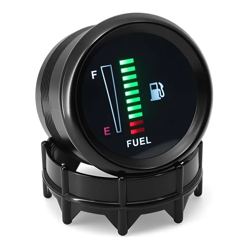 Fotografia 3: Medidor de Combustível Mini de 2 Polegadas (52mm) 240-33Ohm com 10 LEDs e Luz LED para Tanque de Óleo de Carro 12V