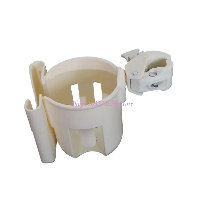 R6FD Multifunction Strollers Cup and Phone Holder Quick Setups Design Lightweight Plastic Compatible for Most Pushchairs