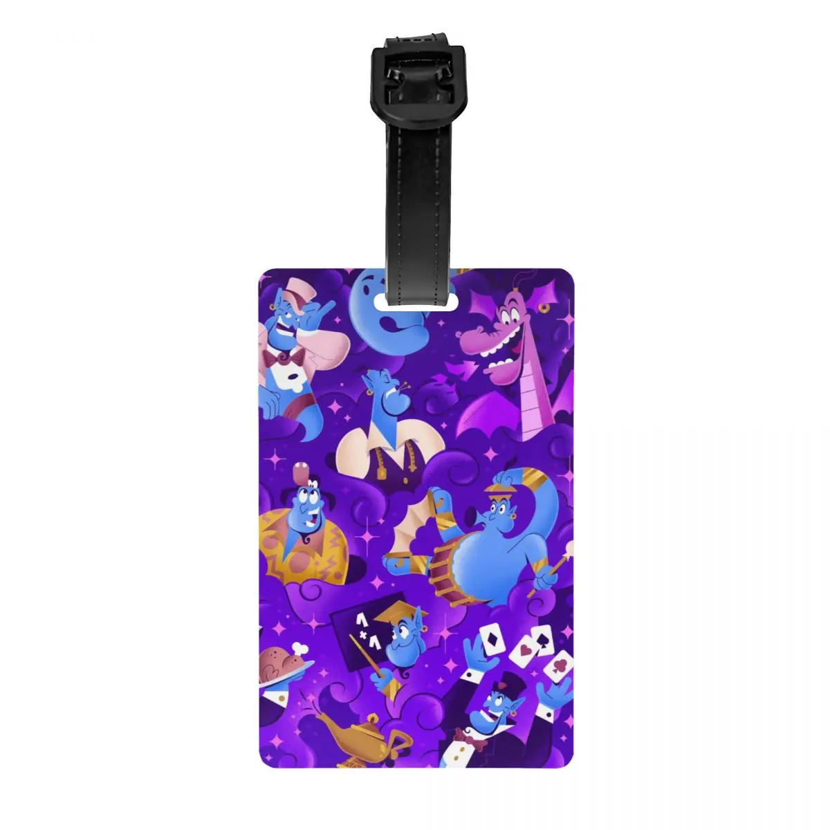 

Custom Cute Cartoon Aladdin Luggage Tag Travel Bag Suitcase Privacy Cover ID Label