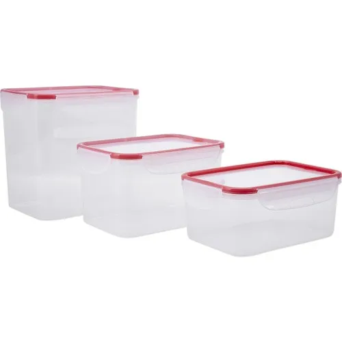 Roe pcs set Ziplock Storage Container Red