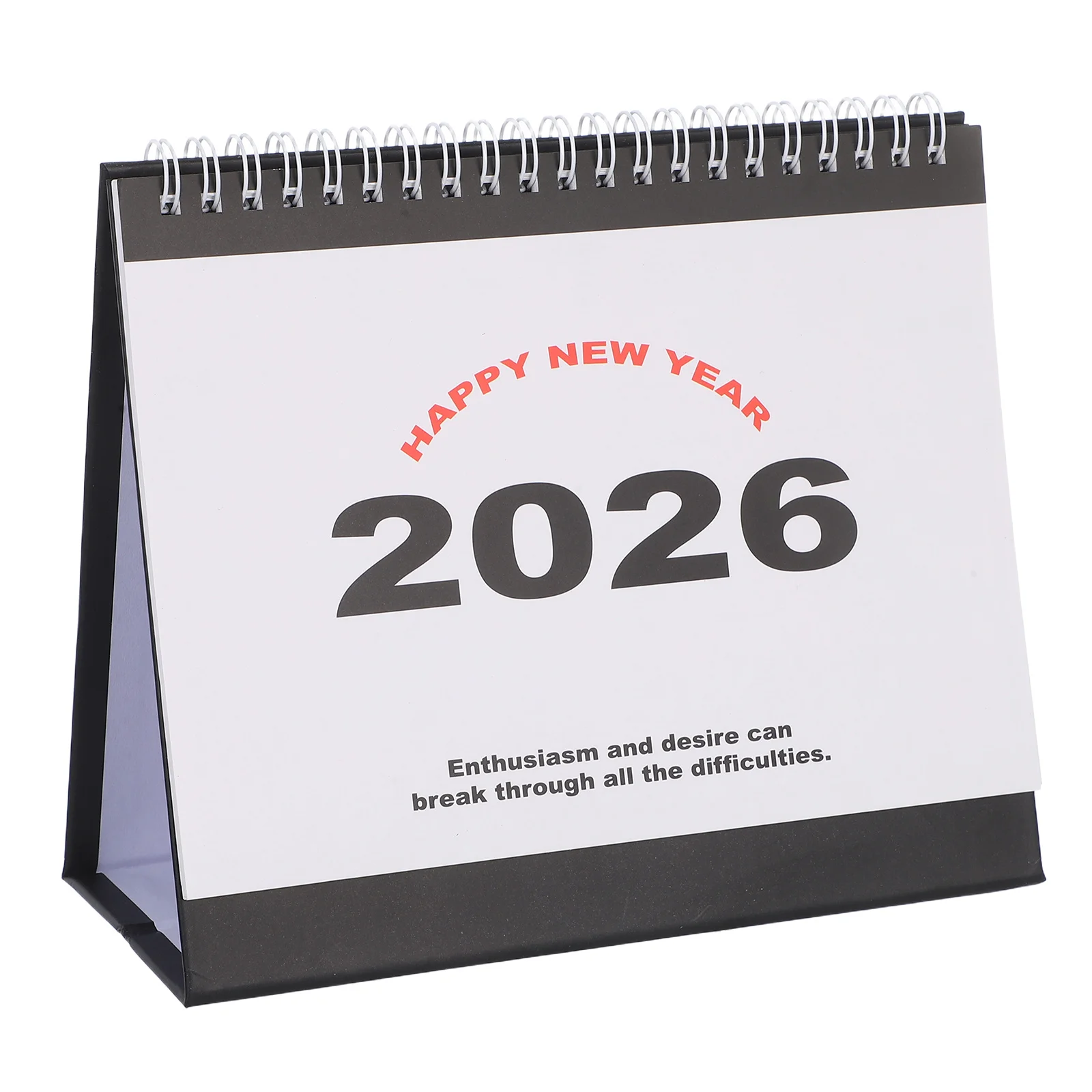 

2026 Desk Flip Elegant Monthly Standing Calendar For Home Office Classroom Thick Paper Block Prevents Ink Bleedthrough -