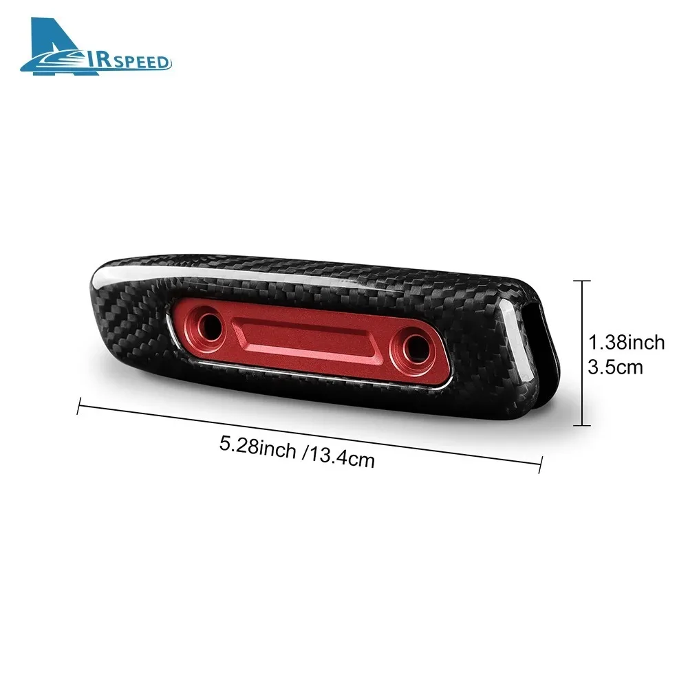 For Ford Mustang GT Dark Horse EcoBoost 2024 2025 2026 Real Hard Carbon Fiber Cover LHD RHD Replace Handbrake Grip Trim Handle