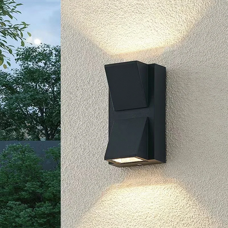 6W lampy ścienne LED wodoodporny zewnętrzny nowoczesne kinkiety do balkon do sypialni AC90-260V światło werandy ogrodowych