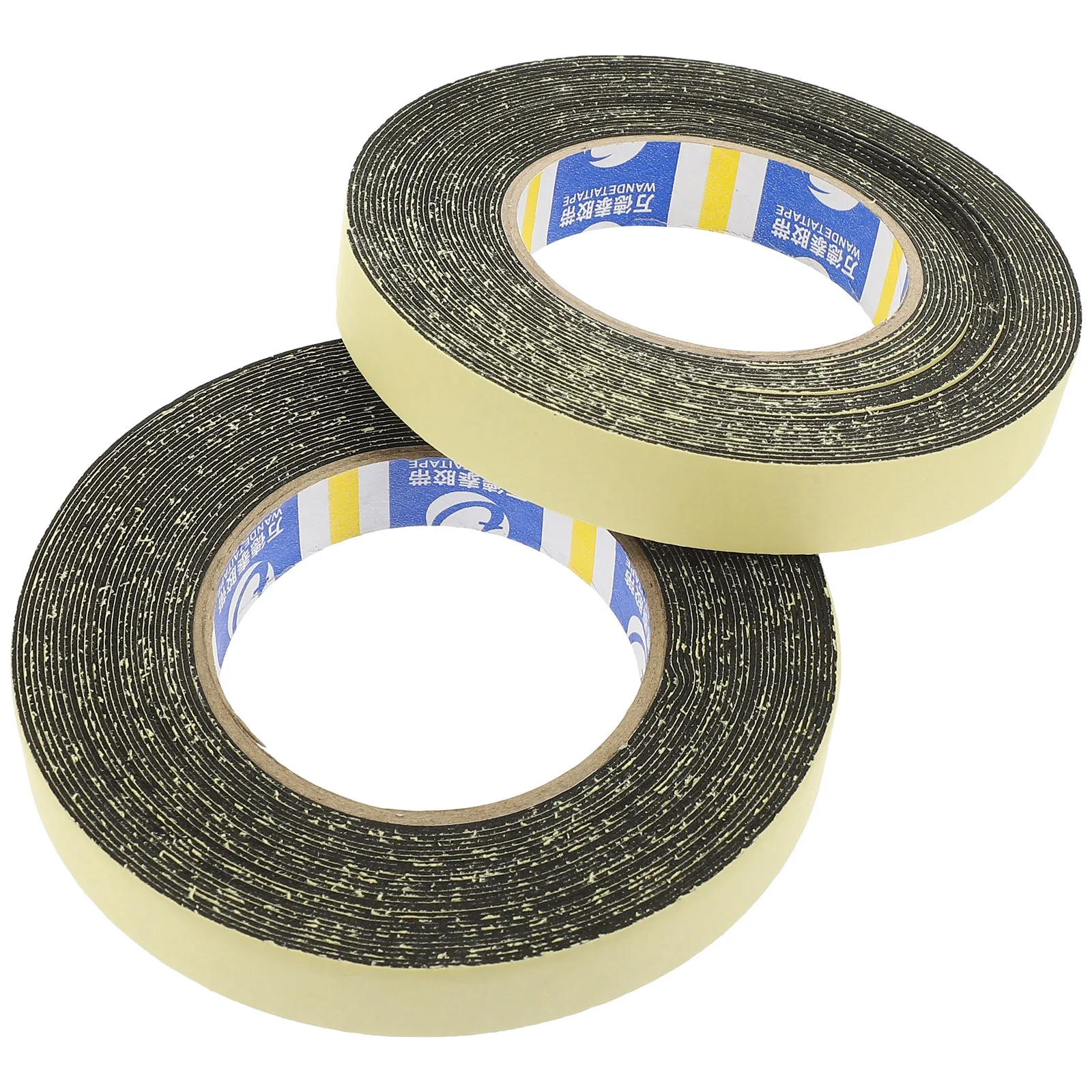 

2 Rolls Thick Eva Sealing Sponge Tape Adhesive Weatherproof Door Window Seal Strip For Home Diy Anti-Collision Soundproofing