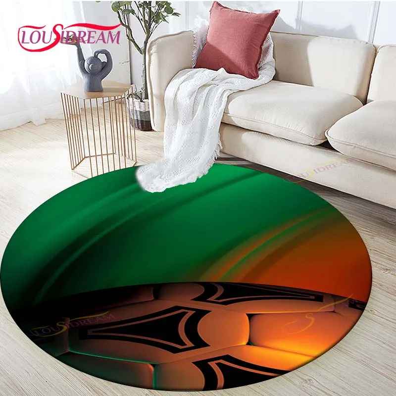 Round Rug – Soft Fashion Anti-Slip Floor Mat, Bedroom & Chair Area Carpet for Home Decor or Fun Gift Idea