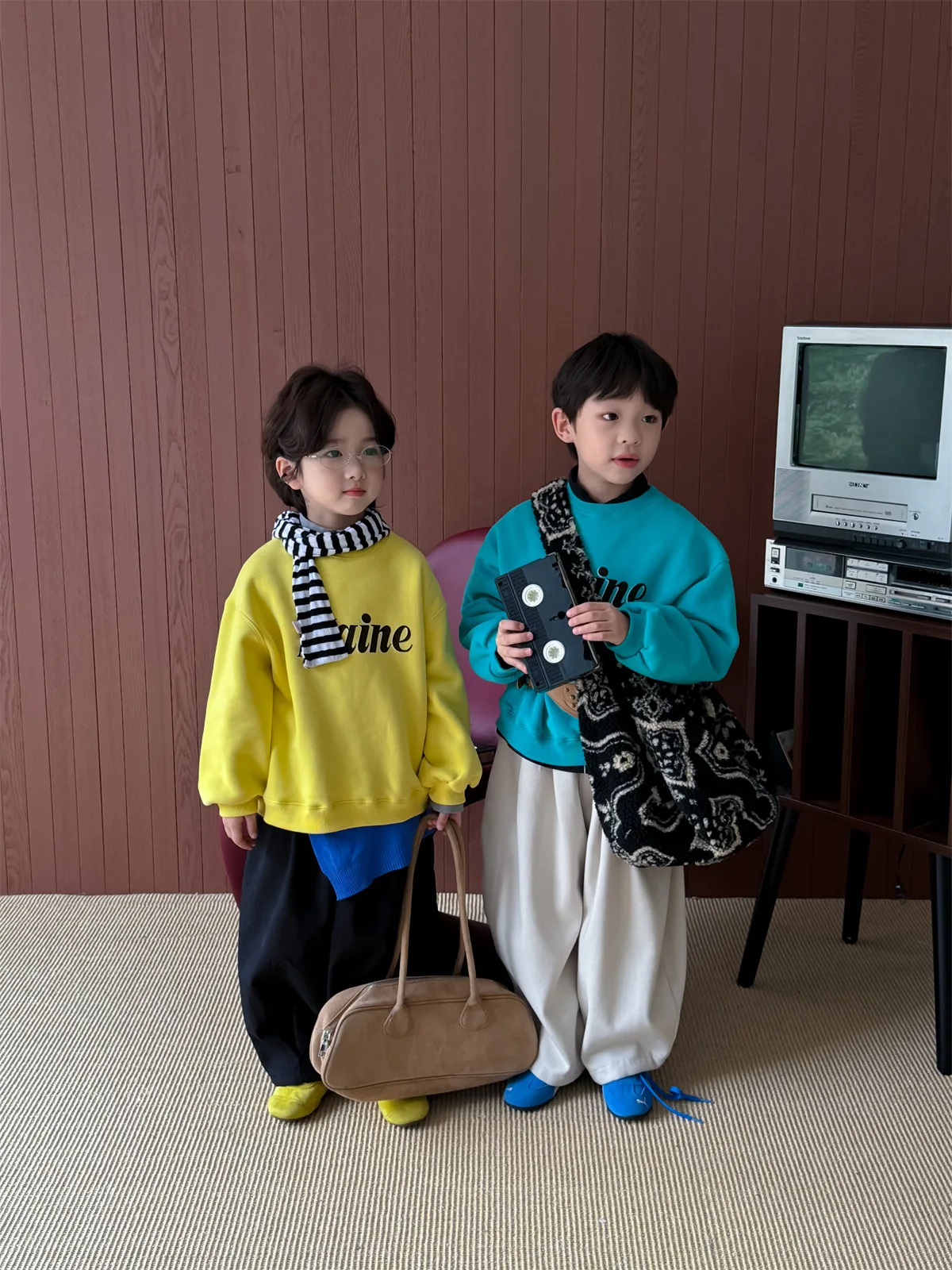 سترة الأطفال 2025 الخريف والشتاء جديد الكرتون رسالة سميكة سترة كلية نمط غير رسمي #6