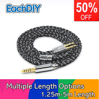 OCC Mixed OFC Twisting Nylon Earphone Cable For Hifiman Sundara Ananda v3 HE1000se HE1000v2 HE6se he400se Arya He-35x XS LN00869