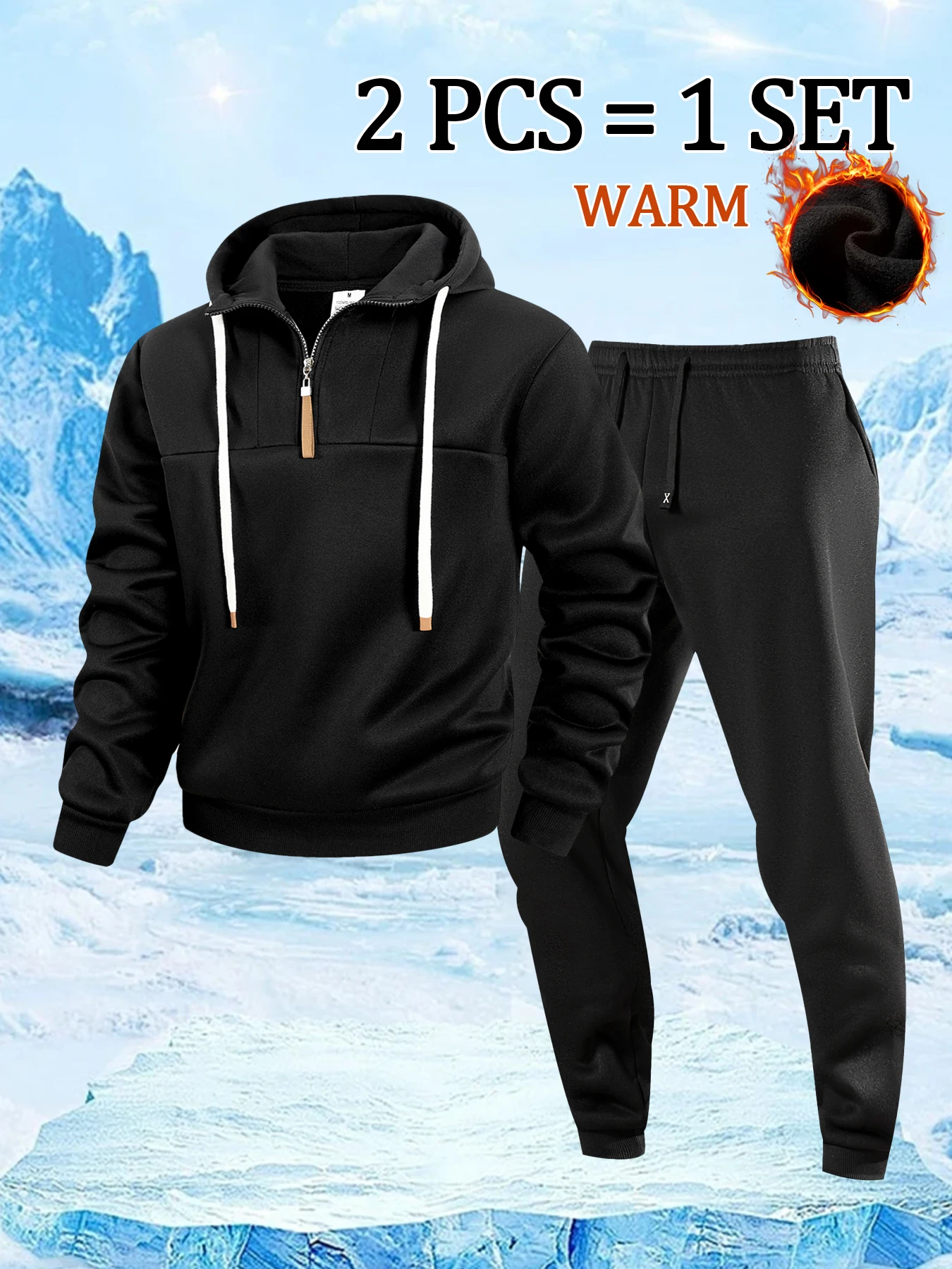 ربيع الخريف الرجال رياضية مقنعين البلوز والسراويل اليومية عارضة قطعتين مجموعة مع جيوب عادية تناسب الرياضة في الهواء الطلق البدلة