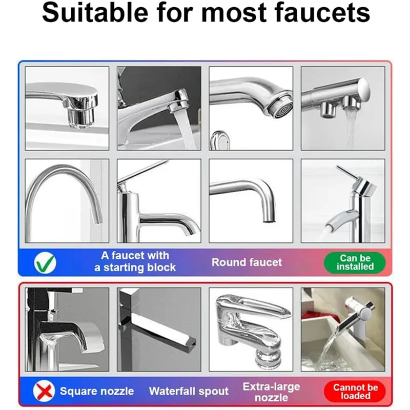 B25B Hot Water Heater Faucet Electric Heater Large Dynamic Digital Display Screen For Bathroom Kitchen Use US Plug