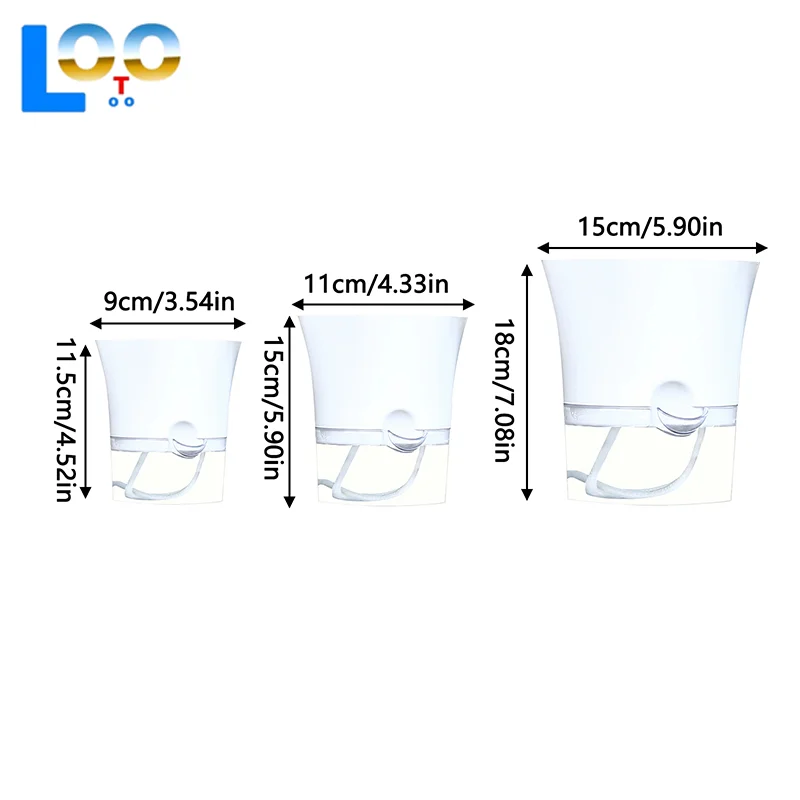 Многоразмерный детский горшок, круглый горшок для домашнего сада, гостиной, горшок для растений