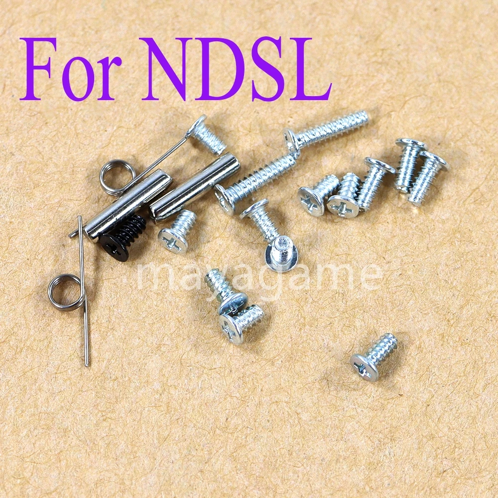 

50sets High Quality a Full Set of Screws with L R Button Spring Repair For NDSL Console