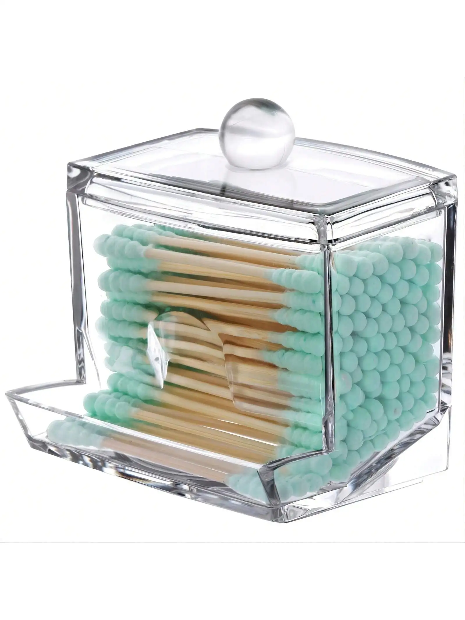 Black Friday-1pc Transparent Acrylic Swab Storage Jar - Organize And Store Pads In Style