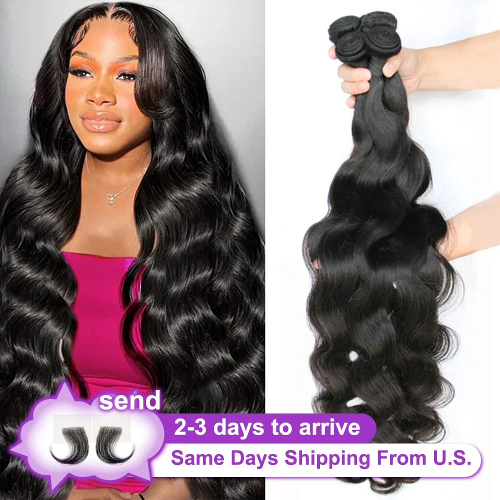 

30-дюймовые натуральные черные пучки объемных волн, человеческие волосы 613, медовый блондин, 2/3/4/5 пучков, бразильские пучки объемных волн, девственные человеческие волосы