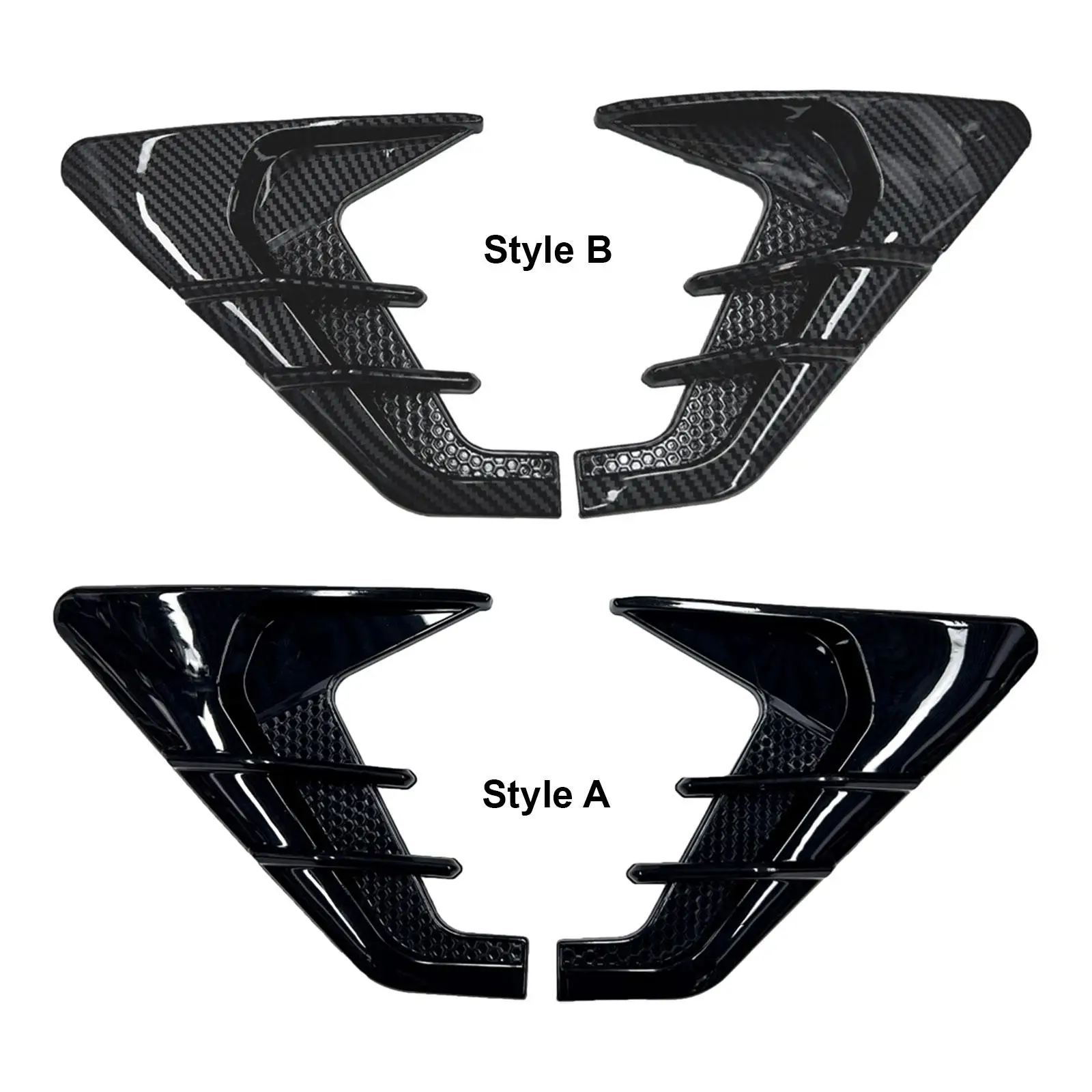 

2Pcs Car Exterior Side Vent Trim Cover for Cars Suvs Durable